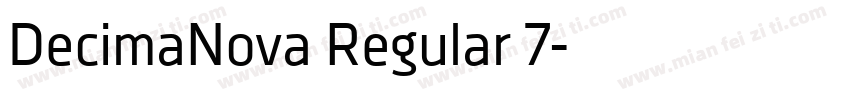 DecimaNova Regular 7字体转换